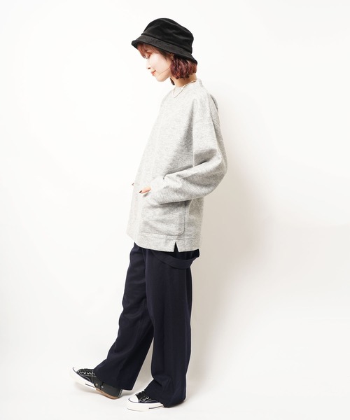 ORCIVAL（オーシバル）の「WOOL JERSEY MOCK NECK（その他トップス・レディース・グレー系その他/ネイビー・1）」の5枚目の写真