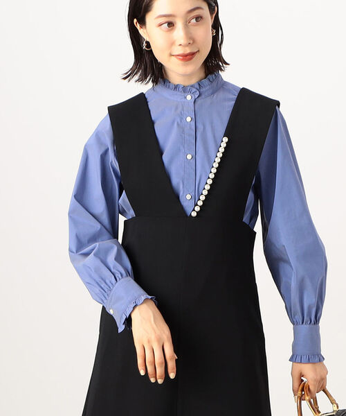 当季大流行 NOLLEY'S（ノーリーズ）の「衿フリルシャツ（シャツ/ブラウス シャツ+ブラウス(長袖+七分)