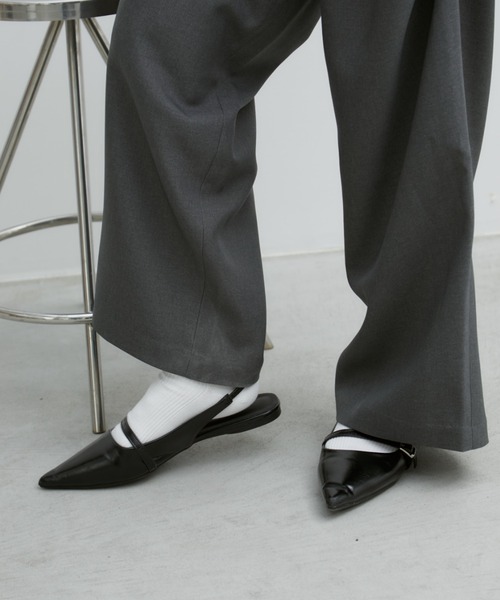 Aunt Marie's（アントマリーズ）の「シンプルリブソックス / カラーソックス（ソックス/靴下・レディース・ダークグレー/マスタード/ブルー/ホワイト/ブラック/ベージュ/ライトグレー/ライトグリーン/ピンク/イエロー・FREE）」の15枚目の写真