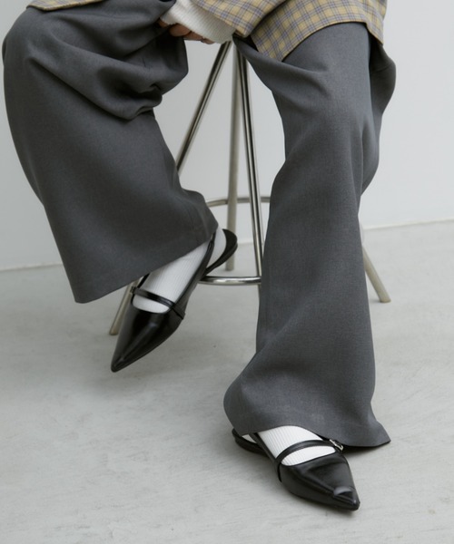 Aunt Marie's（アントマリーズ）の「シンプルリブソックス / カラーソックス（ソックス/靴下・レディース・ダークグレー/マスタード/ブルー/ホワイト/ブラック/ベージュ/ライトグレー/ライトグリーン/ピンク/イエロー・FREE）」の13枚目の写真