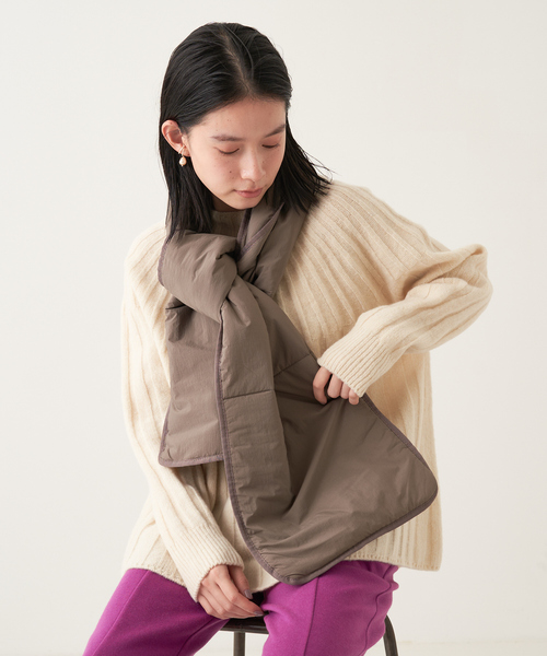 collex（コレックス）の「マフラー キルティング ミンス（マフラー・レディース・ブラウン/ブラック・フリー）」の8枚目の写真