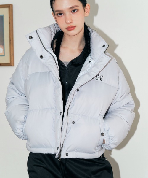 FANCY CLUB(ファンシークラブ)の「NASTY FANCY CLUB/PADDINGショートジャケット 2174369(ブルゾン・レディース・グレー/ブラック・FREE)」の2枚目の写真