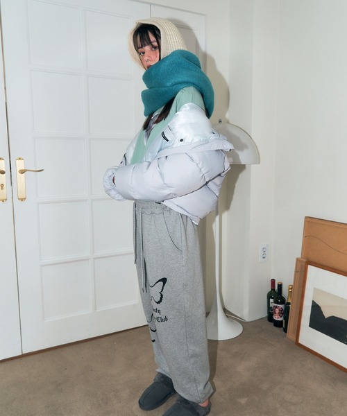 FANCY CLUB(ファンシークラブ)の「NASTY FANCY CLUB/PADDINGショートジャケット 2174369(ブルゾン・レディース・グレー/ブラック・FREE)」の6枚目の写真