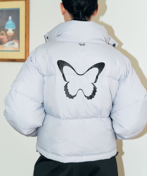 FANCY CLUB(ファンシークラブ)の「NASTY FANCY CLUB/PADDINGショートジャケット 2174369(ブルゾン・レディース・グレー/ブラック・FREE)」の3枚目の写真