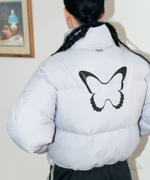 FANCY CLUB(ファンシークラブ)の「NASTY FANCY CLUB/PADDINGショートジャケット 2174369(ブルゾン・レディース・グレー/ブラック・FREE)」の10枚目の写真