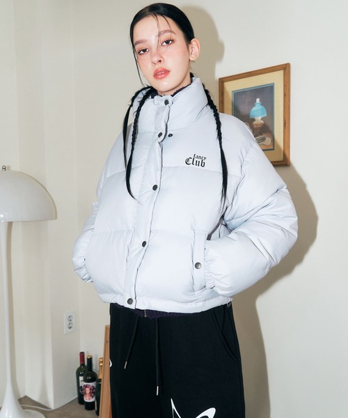 FANCY CLUB(ファンシークラブ)の「NASTY FANCY CLUB/PADDINGショートジャケット 2174369(ブルゾン・レディース・グレー/ブラック・FREE)」の7枚目の写真