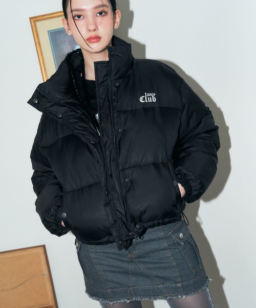 FANCY CLUB(ファンシークラブ)の「NASTY FANCY CLUB/PADDINGショートジャケット 2174369(ブルゾン・レディース・グレー/ブラック・FREE)」の4枚目の写真