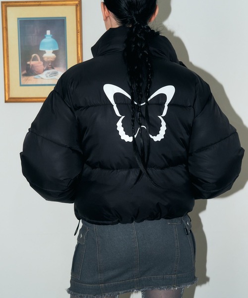 FANCY CLUB(ファンシークラブ)の「NASTY FANCY CLUB/PADDINGショートジャケット 2174369(ブルゾン・レディース・グレー/ブラック・FREE)」の22枚目の写真