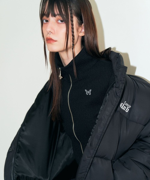 FANCY CLUB(ファンシークラブ)の「NASTY FANCY CLUB/PADDINGショートジャケット 2174369(ブルゾン・レディース・グレー/ブラック・FREE)」の8枚目の写真