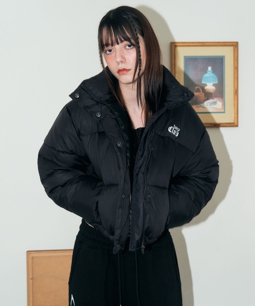 FANCY CLUB(ファンシークラブ)の「NASTY FANCY CLUB/PADDINGショートジャケット 2174369(ブルゾン・レディース・グレー/ブラック・FREE)」の5枚目の写真