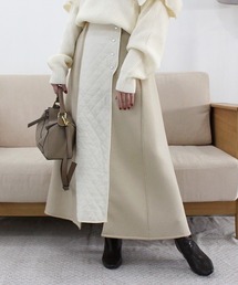 MODE ROBE | キルティング切替フレアロングスカート(スカート)