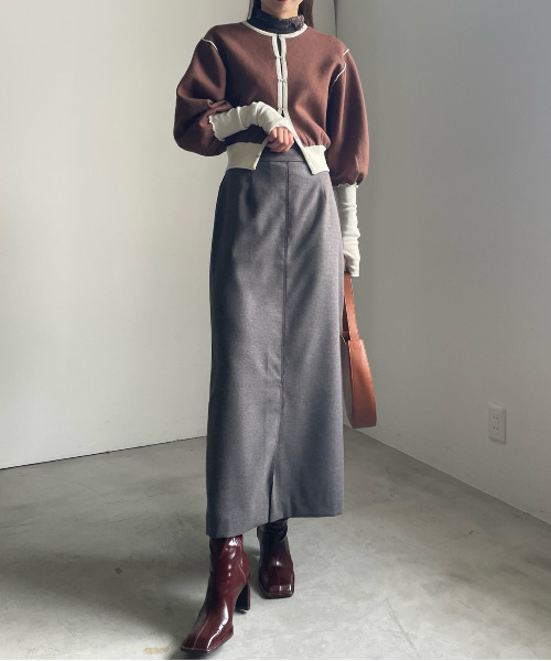 トップス AMERI UND REVERSIBLE KNIT CARDIGAN Ameri（アメリ）の「UND REVERSIBLE KNIT CARDIGAN