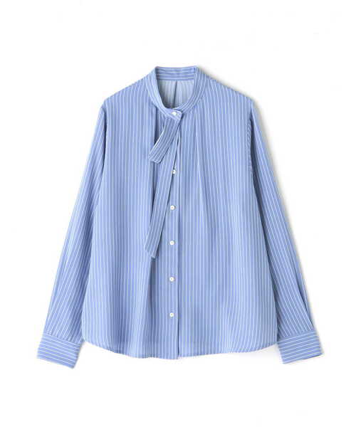 N.（N. Natural Beauty Basic）（エヌエヌナチュラルビューティーベーシック）の「◆ストライプリボンタイブラウス（シャツ/ブラウス・レディース・ホワイト系その他/ブルー系その他・MEDIUM）」の21枚目の写真