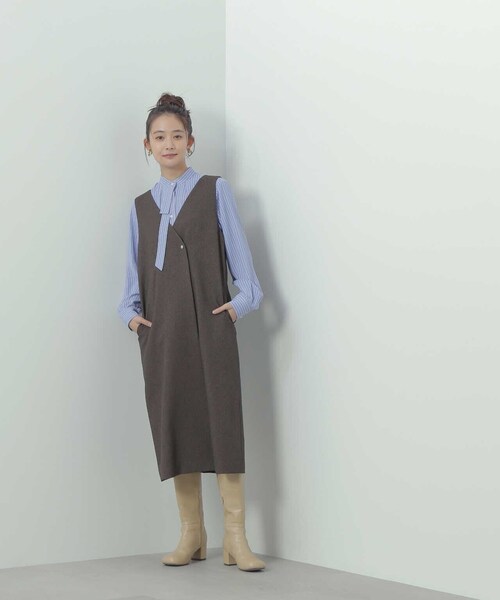 N.（N. Natural Beauty Basic）（エヌエヌナチュラルビューティーベーシック）の「◆ストライプリボンタイブラウス（シャツ/ブラウス・レディース・ホワイト系その他/ブルー系その他・MEDIUM）」の22枚目の写真