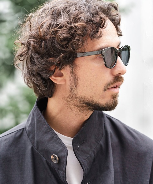 CAMBIO(カンビオ)の「mko10959-Thick Temple Boston Sunglasses サングラス(サングラス・メンズ・ブラック×ブルー/スモーク/グレー系その他・FREE)」の6枚目の写真
