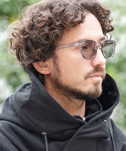 CAMBIO(カンビオ)の「mko10959-Thick Temple Boston Sunglasses サングラス(サングラス・メンズ・ブラック×ブルー/スモーク/グレー系その他・FREE)」の8枚目の写真