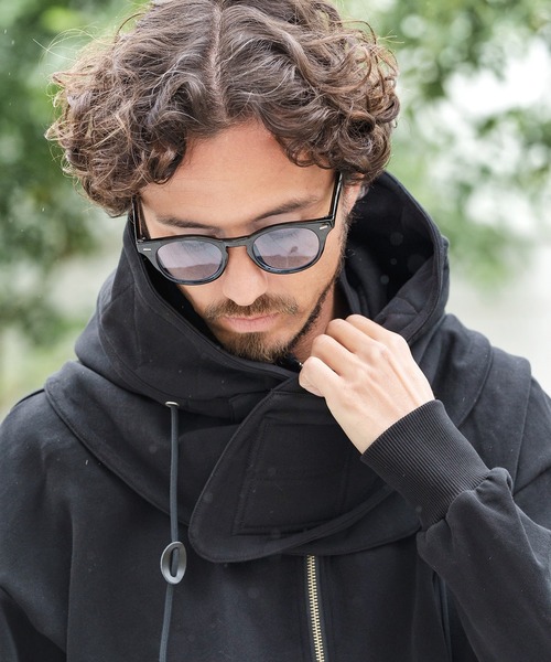 CAMBIO(カンビオ)の「mko10959-Thick Temple Boston Sunglasses サングラス(サングラス・メンズ・ブラック×ブルー/スモーク/グレー系その他・FREE)」の11枚目の写真