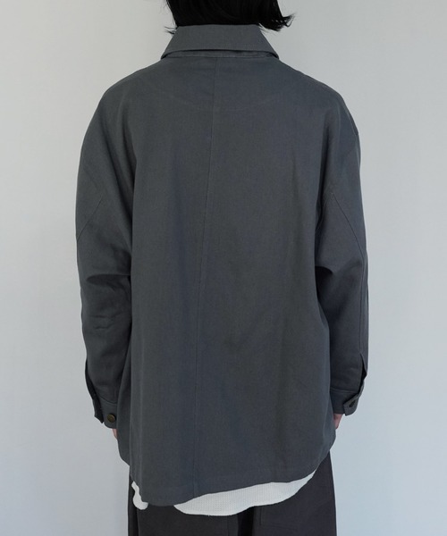 U.S. POLO ASSN.（ユーエスポロアッスン）の「U.S. POLO ASSN. / ユーエスポロアッスン 別注 コラボ  コットン ワーク カバーオール（カバーオール・メンズ・ブラック/チャコールグレー/ベージュ/カーキ・LARGE/MEDIUM）」の17枚目の写真