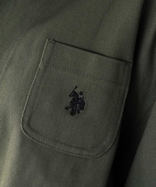 U.S. POLO ASSN.（ユーエスポロアッスン）の「U.S. POLO ASSN. / ユーエスポロアッスン 別注 コラボ  コットン ワーク カバーオール（カバーオール・メンズ・ブラック/チャコールグレー/ベージュ/カーキ・LARGE/MEDIUM）」の22枚目の写真