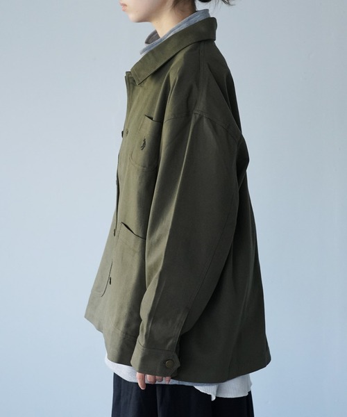 U.S. POLO ASSN.（ユーエスポロアッスン）の「U.S. POLO ASSN. / ユーエスポロアッスン 別注 コラボ  コットン ワーク カバーオール（カバーオール・メンズ・ブラック/チャコールグレー/ベージュ/カーキ・LARGE/MEDIUM）」の19枚目の写真