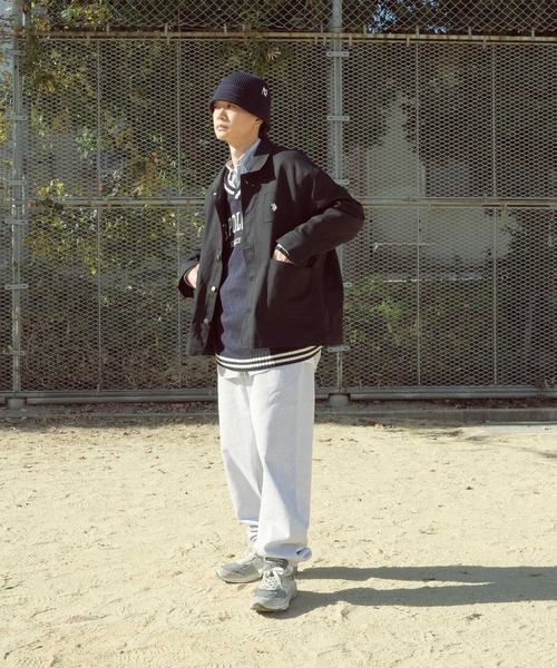 U.S. POLO ASSN.（ユーエスポロアッスン）の「U.S. POLO ASSN. / ユーエスポロアッスン 別注 コラボ  コットン ワーク カバーオール（カバーオール・メンズ・ブラック/チャコールグレー/ベージュ/カーキ・LARGE/MEDIUM）」の10枚目の写真