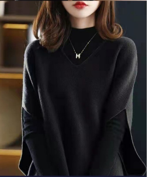 gossip！ロサンゼルス（ゴシップロサンゼルス）の「Vネックベストニット（ベスト・レディース・オフホワイト/ブラック/グリーン/ブルー/レッド・FREE）」の10枚目の写真