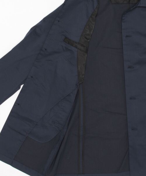 HIDEAWAYS NICOLE（ハイダウェイニコル）の「ストレッチツイルスタンドコート（ステンカラーコート・メンズ・サックスブルー/ネイビー/ライトグレー・LARGE/X-LARGE/MEDIUM）」の19枚目の写真