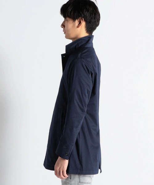 HIDEAWAYS NICOLE（ハイダウェイニコル）の「ストレッチツイルスタンドコート（ステンカラーコート・メンズ・サックスブルー/ネイビー/ライトグレー・LARGE/X-LARGE/MEDIUM）」の7枚目の写真