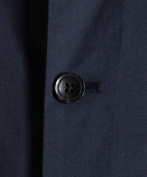 HIDEAWAYS NICOLE（ハイダウェイニコル）の「ストレッチツイルスタンドコート（ステンカラーコート・メンズ・サックスブルー/ネイビー/ライトグレー・LARGE/X-LARGE/MEDIUM）」の12枚目の写真