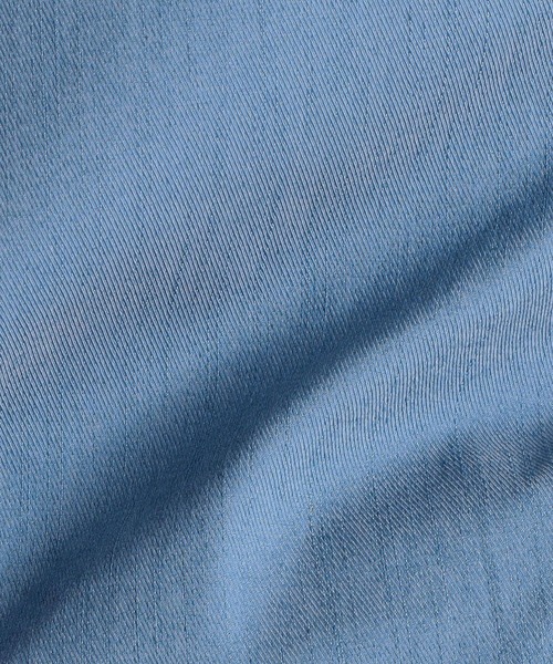 HIDEAWAYS NICOLE（ハイダウェイニコル）の「ストレッチツイルスタンドコート（ステンカラーコート・メンズ・サックスブルー/ネイビー/ライトグレー・LARGE/X-LARGE/MEDIUM）」の16枚目の写真