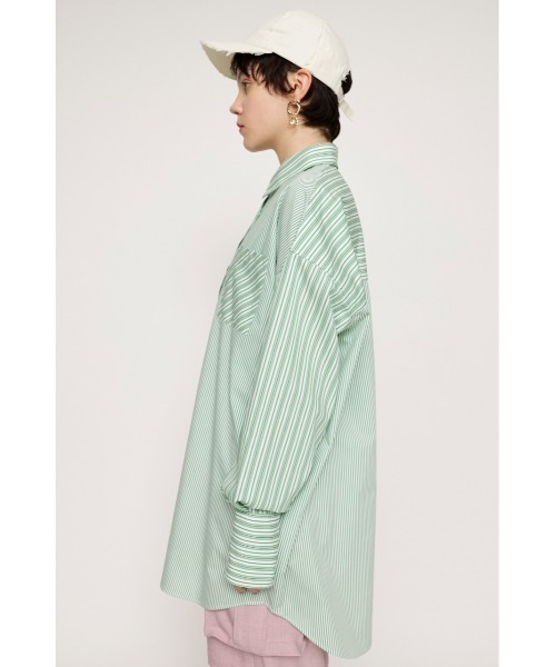 SLY（スライ）の「STRIPE OVERSIZED ARM SLIT SH ストライプ