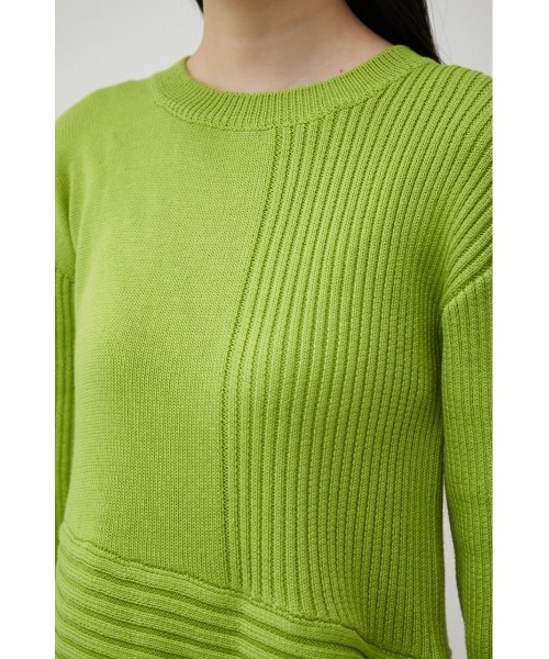 希少✨未使用級✨ENFOLD ペプラム アシンメトリー ニット ウール セーター セール】ASYMMETRY PEPLUM KNIT TOPS/アシンメトリーペプラムニット