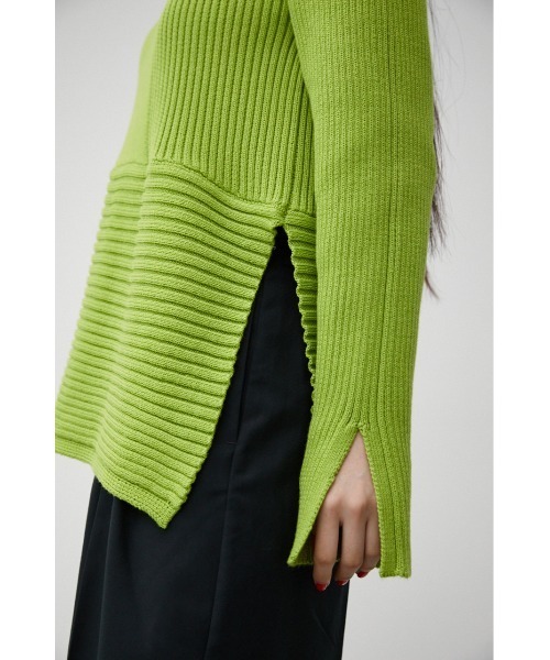 セール】ASYMMETRY PEPLUM KNIT TOPS/アシンメトリーペプラムニット