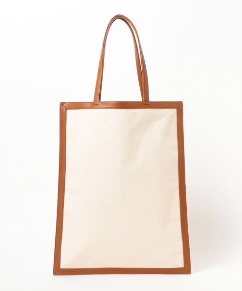 BEAMS LIGHTS（ビームスライツ）の「BEAMS LIGHTS / トリム キャンバス トートバッグ（トートバッグ・メンズ・ブラック/ダークブラウン・ONE SIZE）」の17枚目の写真