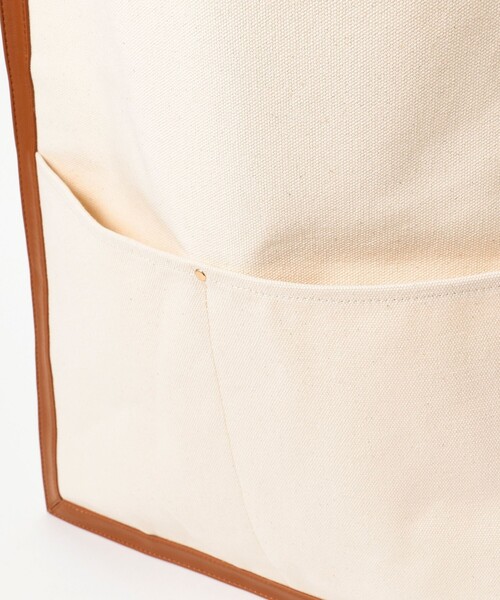 BEAMS LIGHTS（ビームスライツ）の「BEAMS LIGHTS / トリム キャンバス トートバッグ（トートバッグ・メンズ・ブラック/ダークブラウン・ONE SIZE）」の19枚目の写真