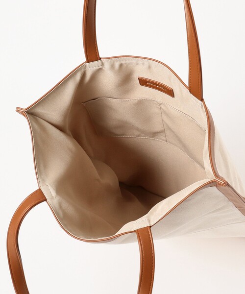 BEAMS LIGHTS（ビームスライツ）の「BEAMS LIGHTS / トリム キャンバス トートバッグ（トートバッグ・メンズ・ブラック/ダークブラウン・ONE SIZE）」の16枚目の写真