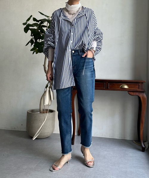 Healthy denim(ヘルシーデニム)の「【Healthy denim/ヘルシーデニム】 H.Salt(デニムパンツ・レディース・ブルー・23cm/25cm/24cm)」の3枚目の写真
