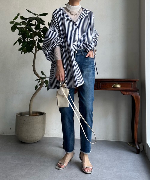 Healthy denim(ヘルシーデニム)の「【Healthy denim/ヘルシーデニム】 H.Salt(デニムパンツ・レディース・ブルー・23cm/25cm/24cm)」の4枚目の写真