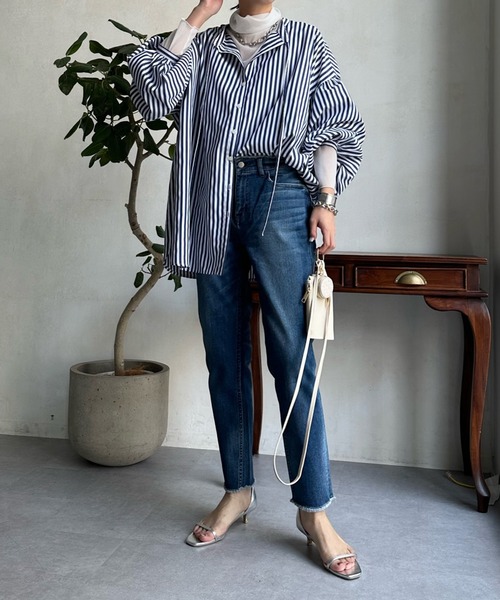 Healthy denim(ヘルシーデニム)の「【Healthy denim/ヘルシーデニム】 H.Salt(デニムパンツ・レディース・ブルー・23cm/25cm/24cm)」の6枚目の写真