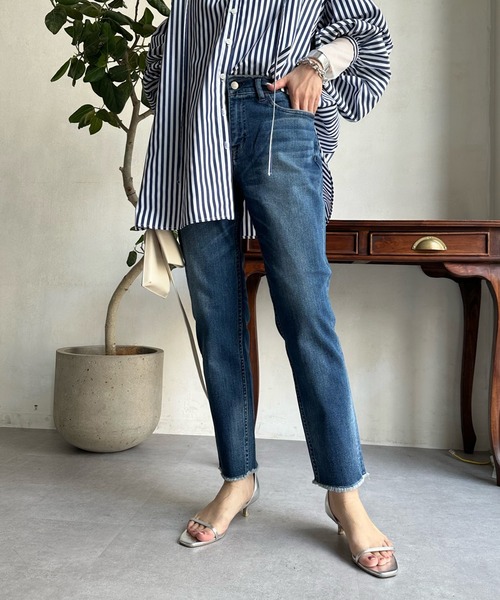 Healthy denim(ヘルシーデニム)の「【Healthy denim/ヘルシーデニム】 H.Salt(デニムパンツ・レディース・ブルー・23cm/25cm/24cm)」の9枚目の写真