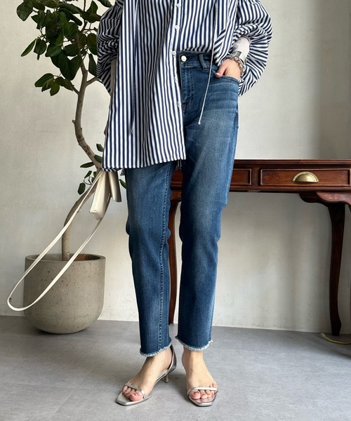 Healthy denim(ヘルシーデニム)の「【Healthy denim/ヘルシーデニム】 H.Salt(デニムパンツ・レディース・ブルー・23cm/25cm/24cm)」の10枚目の写真