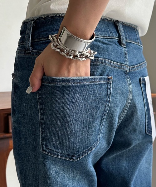 Healthy denim(ヘルシーデニム)の「【Healthy denim/ヘルシーデニム】 H.Salt(デニムパンツ・レディース・ブルー・23cm/25cm/24cm)」の18枚目の写真