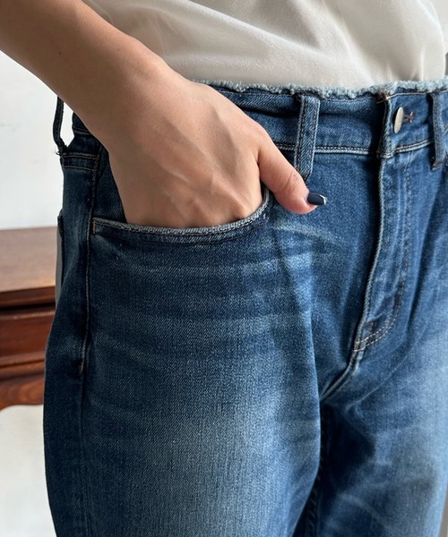 Healthy denim(ヘルシーデニム)の「【Healthy denim/ヘルシーデニム】 H.Salt(デニムパンツ・レディース・ブルー・23cm/25cm/24cm)」の16枚目の写真