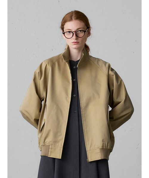 MidiUmi(ミディウミ)の「MidiUmi スイングトップ(ダウンジャケット/コート・レディース・ベージュ/ブラック・FREE)」の2枚目の写真