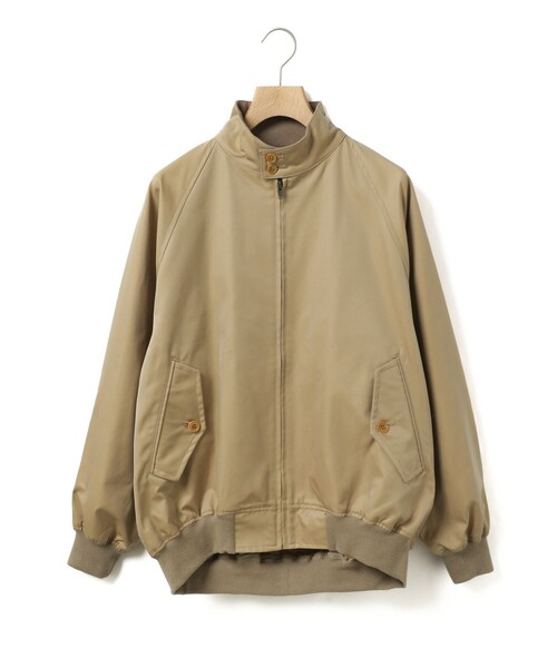 MidiUmi(ミディウミ)の「MidiUmi スイングトップ(ダウンジャケット/コート・レディース・ベージュ/ブラック・FREE)」の3枚目の写真