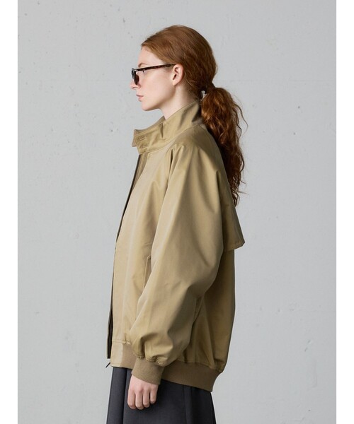 MidiUmi(ミディウミ)の「MidiUmi スイングトップ(ダウンジャケット/コート・レディース・ベージュ/ブラック・FREE)」の7枚目の写真