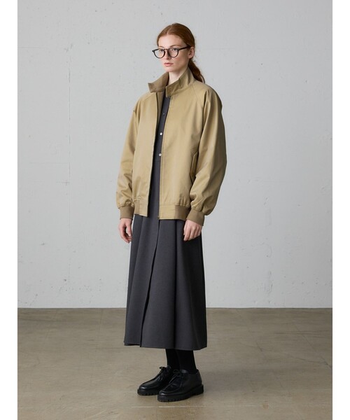 MidiUmi(ミディウミ)の「MidiUmi スイングトップ(ダウンジャケット/コート・レディース・ベージュ/ブラック・FREE)」の12枚目の写真