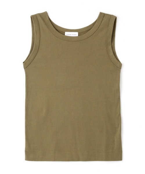 human woman（ヒューマンウーマン）の「◆オーガニックコットンタンクトップ（タンクトップ・レディース・クリアグリーン/ブルー/ベージュ/ブルー系その他/グレー系その他/ホワイト系その他/ブルー系その他2/ブラウン/グレー/ブラック/カーキ/イエロー/ブラウン系その他/ネイビー・MEDIUM）」の17枚目の写真