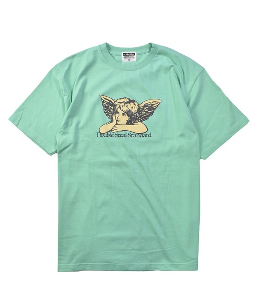 DOUBLE STEAL（ダブルスティール）の「エンジェル Tシャツ（Tシャツ/カットソー・メンズ・ライトベージュ/ブラック/ホワイト/ミント・LARGE/X-LARGE/XX-LARGE/MEDIUM）」の2枚目の写真