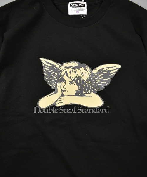DOUBLE STEAL（ダブルスティール）の「エンジェル Tシャツ（Tシャツ/カットソー・メンズ・ライトベージュ/ブラック/ホワイト/ミント・LARGE/X-LARGE/XX-LARGE/MEDIUM）」の9枚目の写真